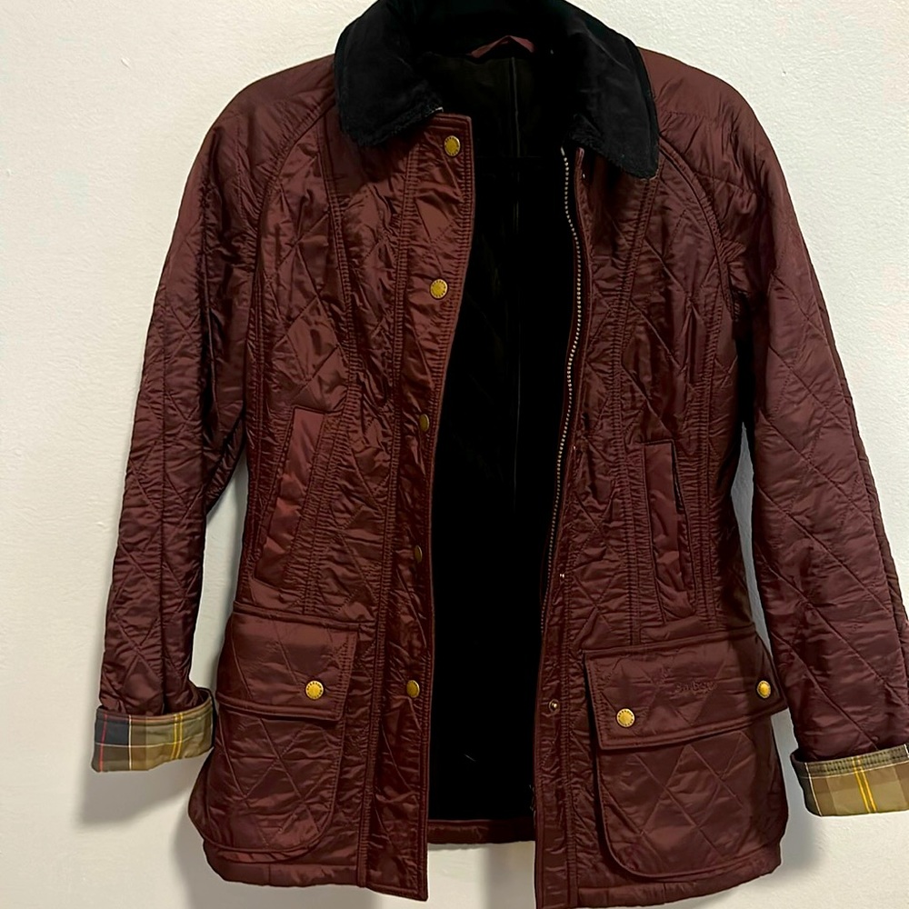 Barbour quilted jacket size 2